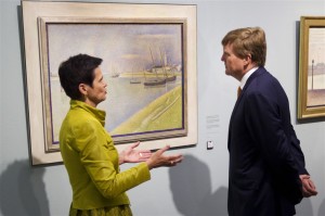 Koning opent tentoonstelling in Kroller-Muller